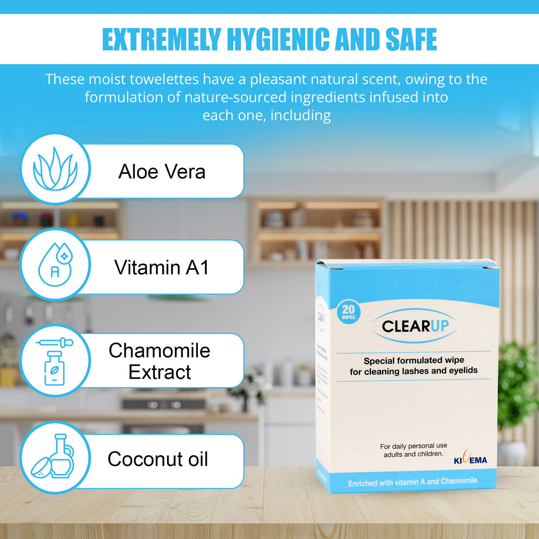 "KIVEMA’s ClearUp Wipes: Unwind Your Eyes with Nightly Bliss"