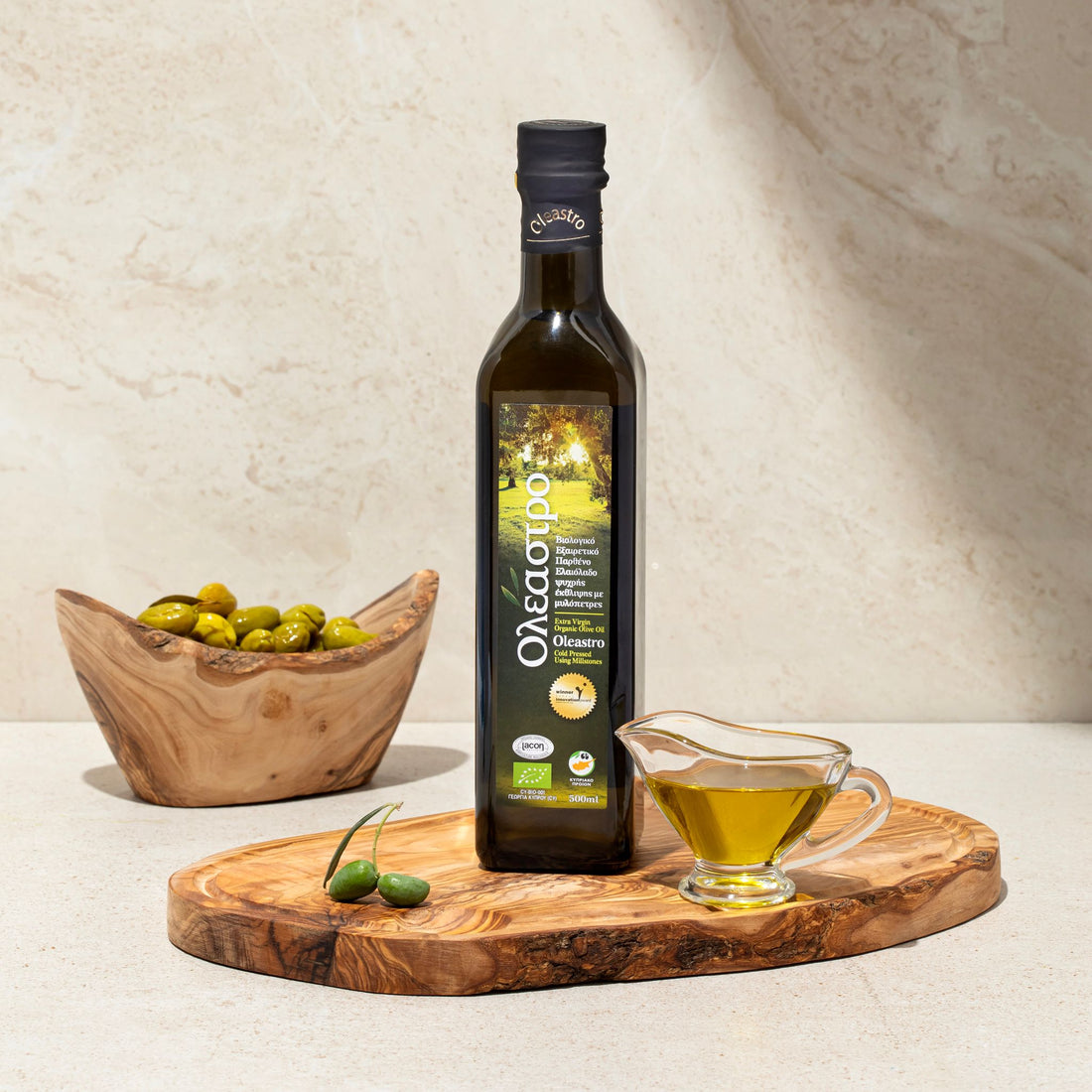 Bio-Olivenöl Oleastro aus 100% Koroneiki-Oliven BOTTLE - KIVEMA