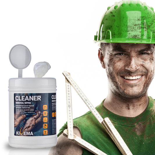KIVEMA Industrie-Handwischtücher-Reiniger – Fett, Öl, Schmutz, Tinte, Farbentferner (160 Stück)