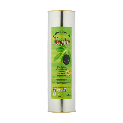 1.5Lt Can OF EXTRA VIRGIN ORGANIC OLIVE OIL - KIVEMA